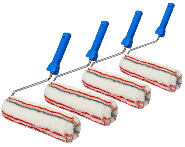 4X Farbroller Malerroller Farbwalze Malerwalze 6Cm X 22Cm Ersatzrolle SteckbüGel-image