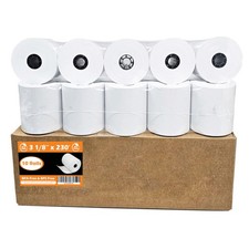 Thermal Paper Rolls 3 1/8" x 230' BPA Free Receipt Paper for POS Printers