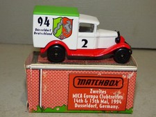 Matchbox Superfast 38 Ford Model A van 2nd European MICA convention 1994 white
