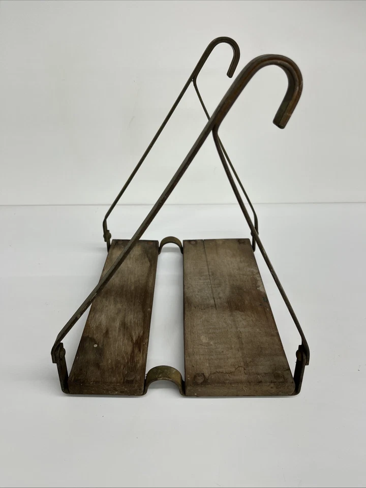 老式Safe-T-Step木制梯子平台钩1940年代台阶 — 第 4/4 张图片