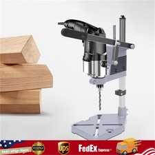 Micro Drill Press Table Tool Bench Pillar Pedestal Clamp Drilling Collet Tool US