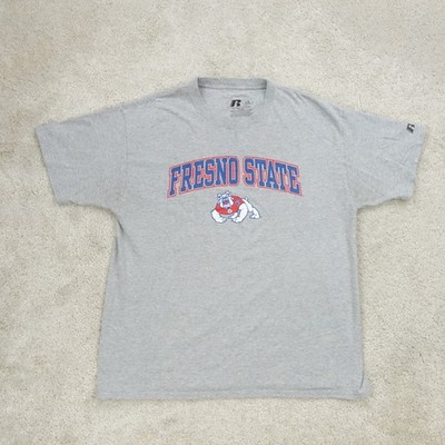 Fresno State Bulldogs T-Shirt Herren Large grau Russell Athletic Football NCAA