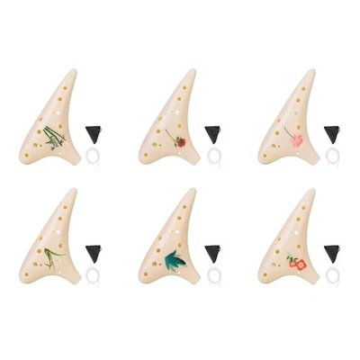Compact Resin Ocarina 12 Hole Instrument Crisp Acoustics For Travel And Gift - Image 1 of 4