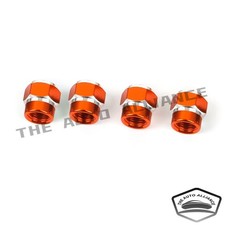 Hexagon Shape Orange Car Wheel Tire Air Valve Caps Stem Dust Cover Hexagon Shape Orange Car Wheel Tire Air Valve Caps Stem Dust Cover