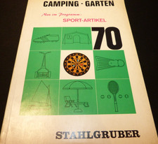 Stahlgruber Katalog  1970   Camping Garten Sport ,Zelte,Boote,Rasenmäher