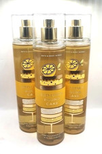 3 BATH  BODY WORKS ICED LEMON POUND CAKE FINE FRAGRANCE MIST SPRAYS 8 OZ NEW