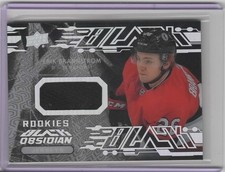 2019-20 UD Black Obsidian Rookie Jerseys #OJEB Erik Brannstrom