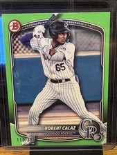 2025 Bowman Chrome Prospects Robert Calaz #BCP-40 Green /399