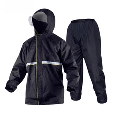 Reflective Waterproof Raincoat Pants Set for Work Construction Motorcycle