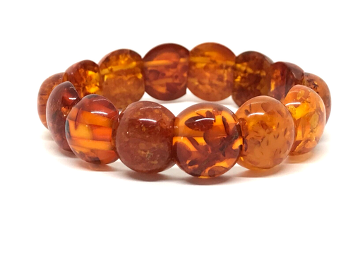 Old AMBER BRACELET Vintage Natural 