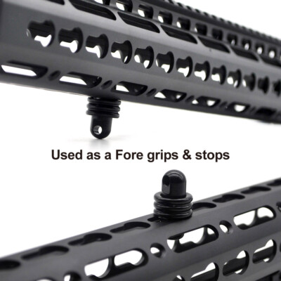 New Multi-function QD Adapter Stud Stud to Picatinny Rail for Sling Swivel Black