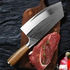Stainless Steel Asian Kitchen Knife Butcher Chef Damascus Cleaver Chopping Meat