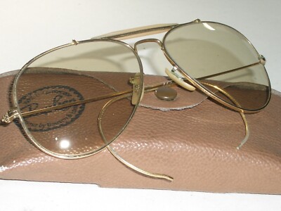 1970's 58MM VINTAGE B&L RAY BAN BRN CHANGEABLES OUTDOORSMAN