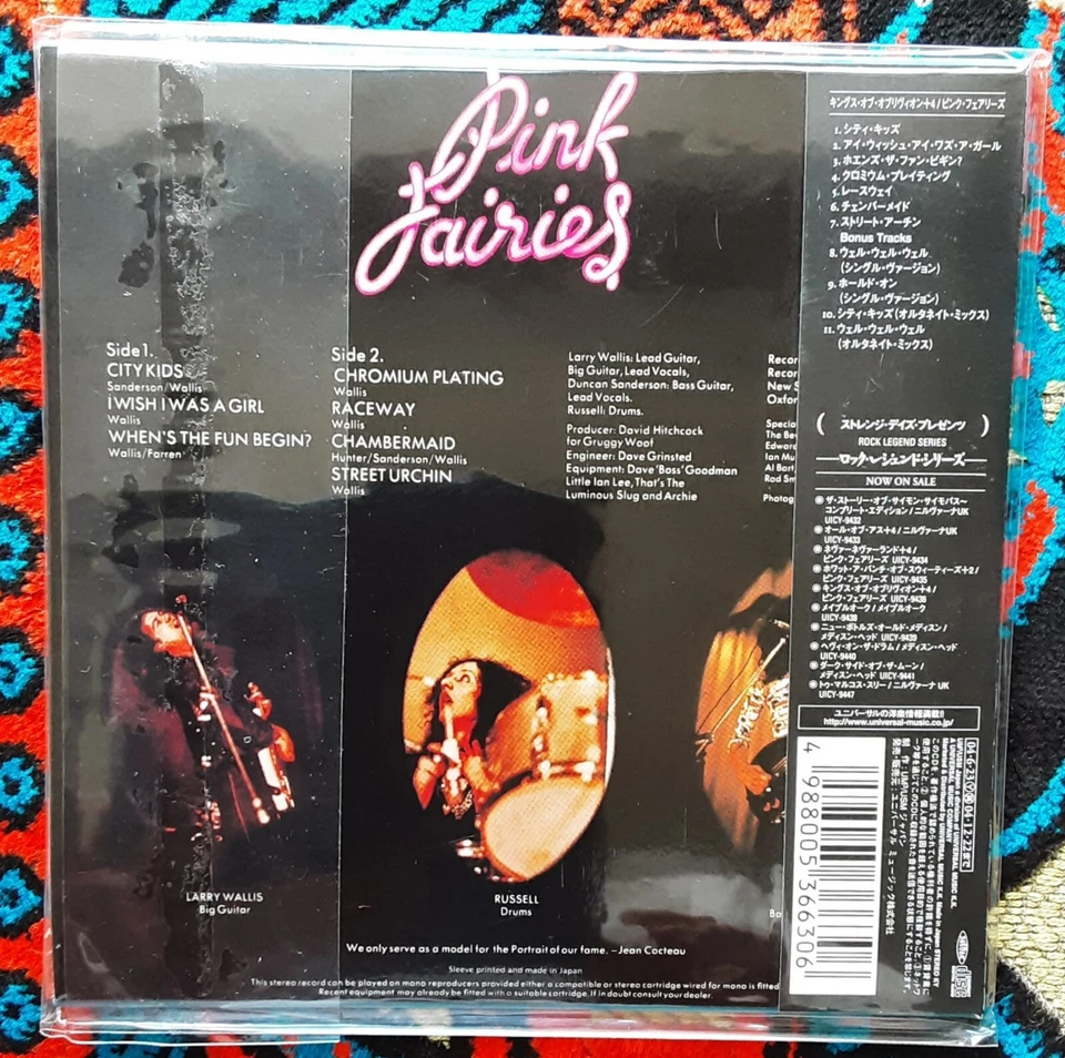 THE PINK FAIRIES 'KINGS OF OBLIVION' JAP ROCK LEGENDS CD LTD EDIT PAPER SLEEVE  - Imagem 2 de 2