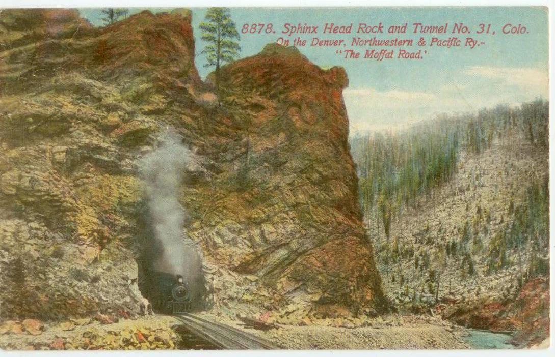 c1907 Colorado Sphinx Head Rock railroad Tunnel 31 Moffat Road | eBay