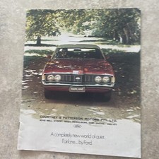 1972 FORD FAIRLANE ZF 500 CUSTOM AUSTRALIA BROCHURE