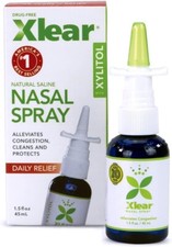 Xlear Saline Nasal Spray with Xylitol, Nose Moisturizer, 1.5 fl oz Pack of 1 