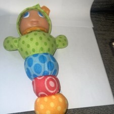 GLOW WORM WITH TWO FACES AWAKE ASLEEP BEDTIME COMFORTER Fully Working