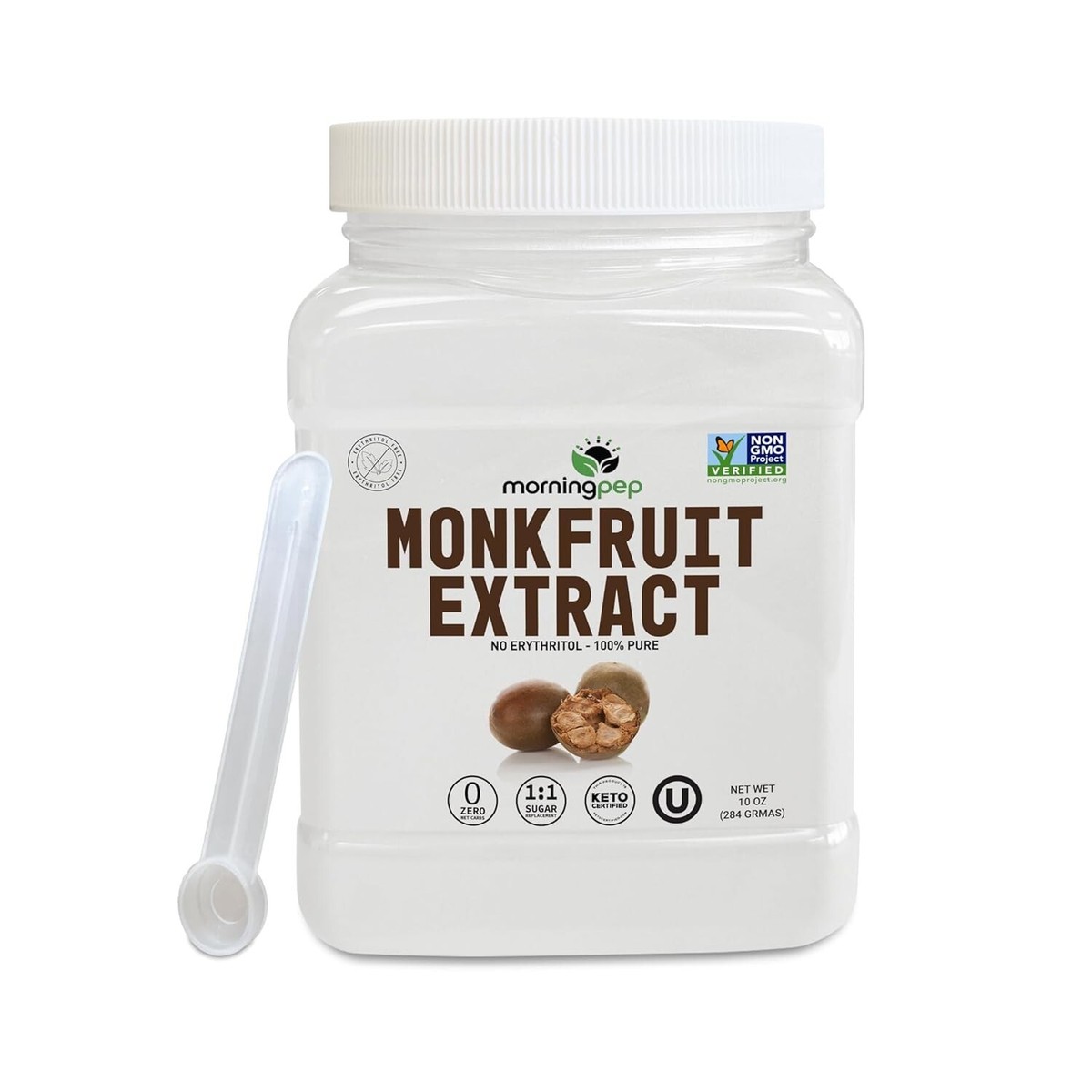 Morning Pep 100% Pure Monk Fruit extract sweetener, No Erythritol