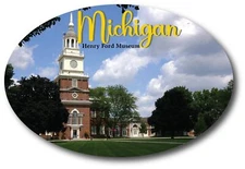 Magnet Me Up Michigan Henry Ford Museum State Scenic Oval Magnet Decal, 4x6 in