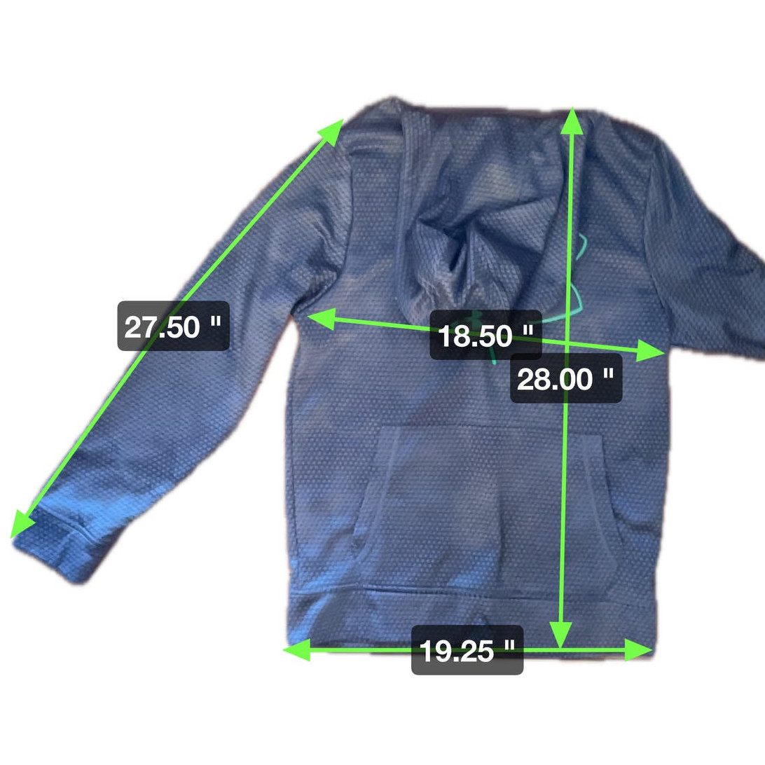 Under Armour Hoodie Cold Gear Mens S Embroidered Gray Green 1.2.2.0:A-0008 thumbnail 8