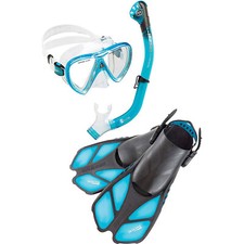 Used Cressi BONETE PRO DRY SET - Translucent Aquamarine - LG/XLG