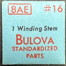 Bulova Factory Bulova 8AE  #16 WINDING STEM   Standardized Watch Part  22