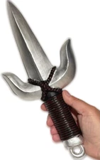 MEDIEVAL FANTASY DAGGER Silver Knife Fake Toy Weapon Roman Costume Prop Ninja  