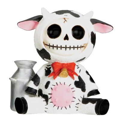 Furrybones Moo Moo Skeleton Dressed in a Cow Costume Figurine Farm