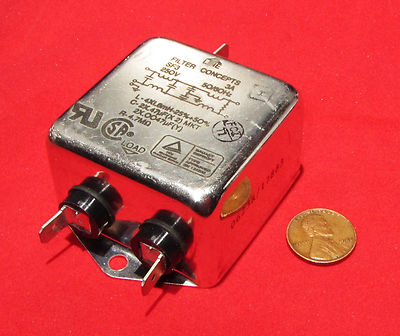 FILTER CONCEPTS SF3 3A 250VAC 250V 50/60Hz SF SERIES SWITCH MODE EMI FILTER 