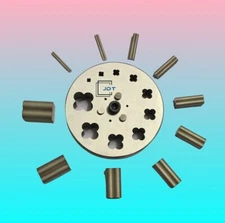 Disc Cutter 4 Petal Flower Shape | Set of 10 punches | 6mm to 31mm |