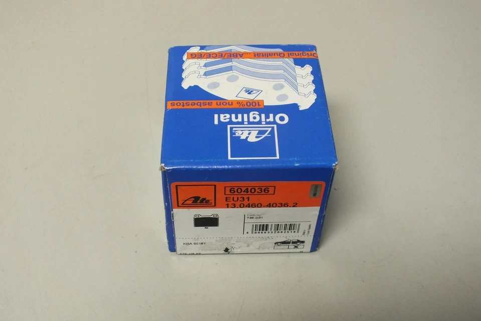 Pastillas de freno traseras ATE para 1985 1986 1987 1988 1989 1990 1991 1992 Volvo 740 Foto 3 de 4