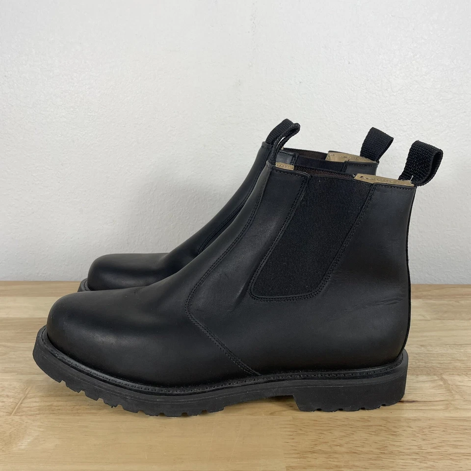 Botas Chelsea Boulet Cuero Negro Hombre Talla 11.5 Hechas en Canadá ¡LEER DESCRIPCIÓN! Foto 2 de 4