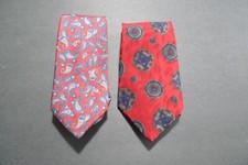 LIBERTY OF LONDON - LOT OF 2 MEN'S TIES - 100% SILK -- MADE IN USA