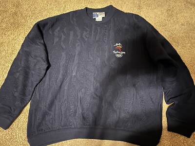 Vintage Rare Coogi Sydney Australia Olympics 2000 Sweater Size XL