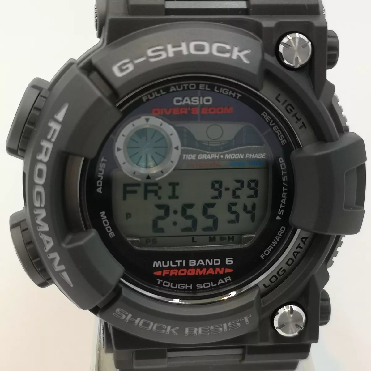 CASIO G-SHOCK FROGMAN GWF-1000-1JF Black Red Multiband 6 Men'