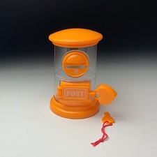 Acrílico Transparente Japón Post NARANJA Buzón Pilar Caja Moneda Hucha Corazón Llave