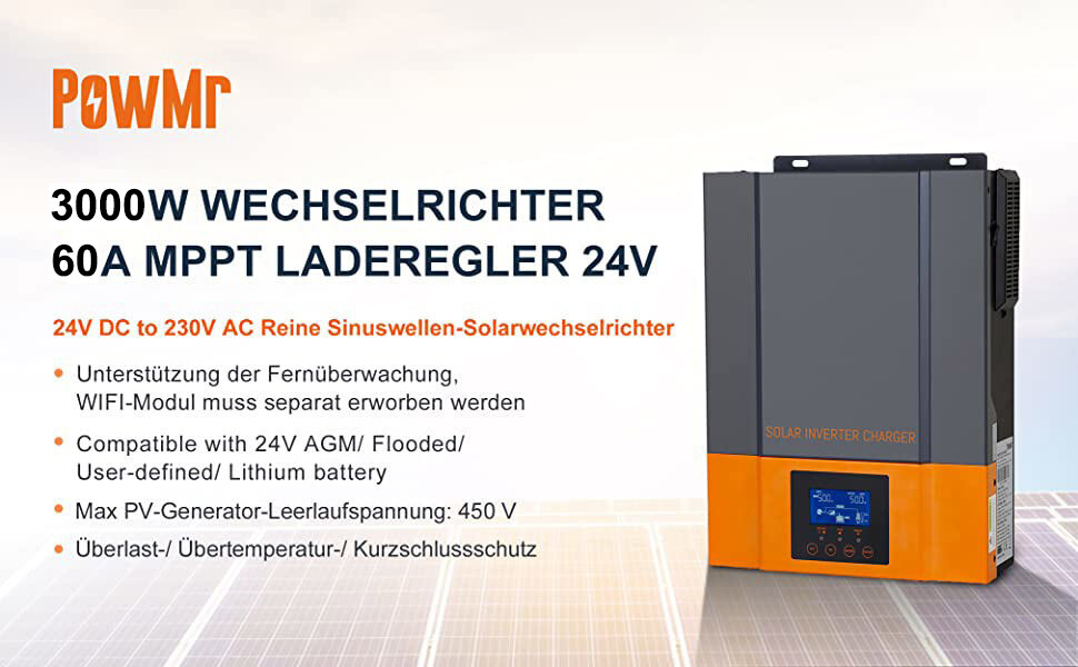 EDECOA 6.2KW Hybrid Solar Inverter 48V 6200W | Deutschland