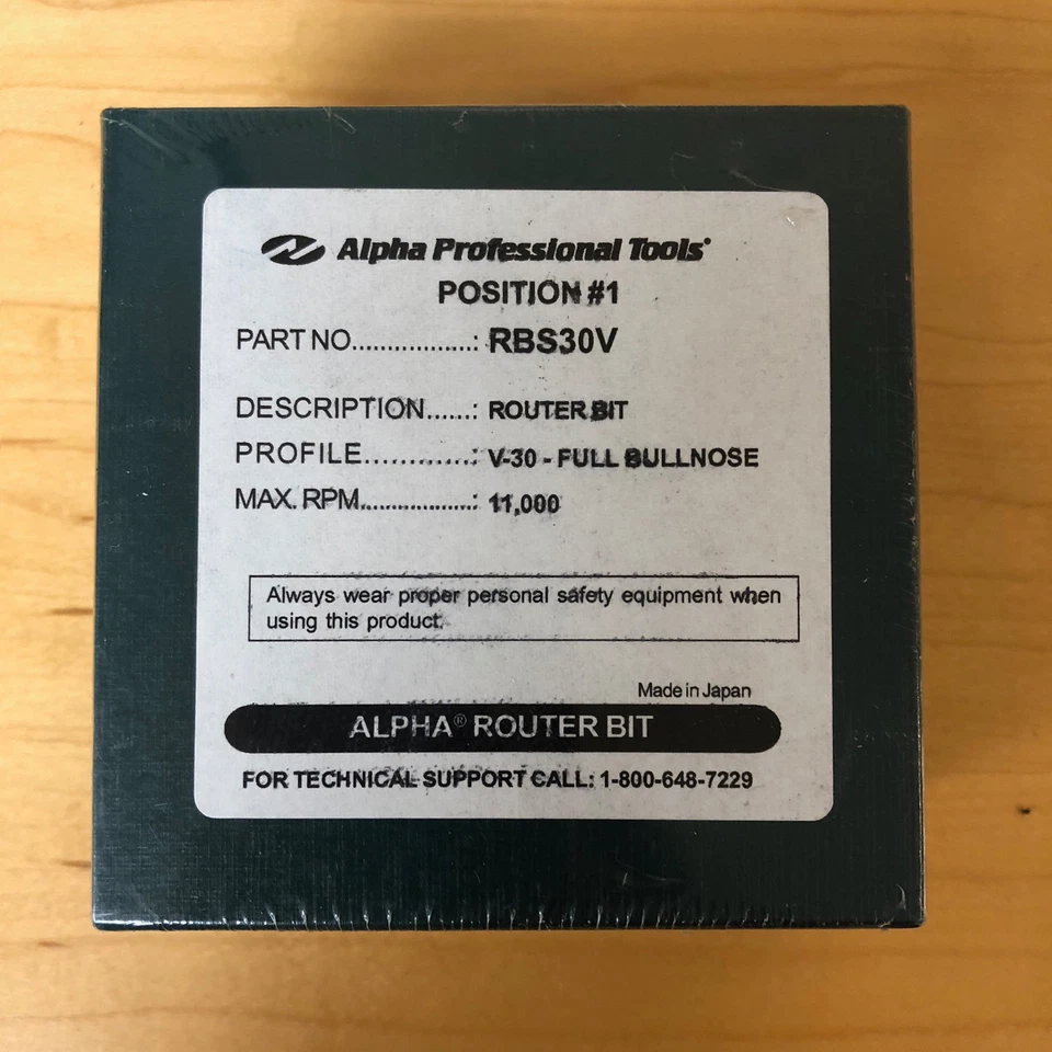 Diamond Router Bit V-30mm Full Bullnose - RBS30V - Image 2 of 2