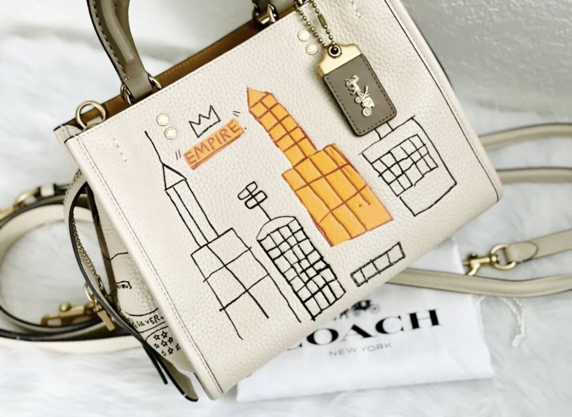 【新品】COACH 2way ハンドバッグ ローグ 25 バスキア 6887 Coach X Jean-Michel Basquiat Rogue 25 Crossbody Shoulder Bag 6887