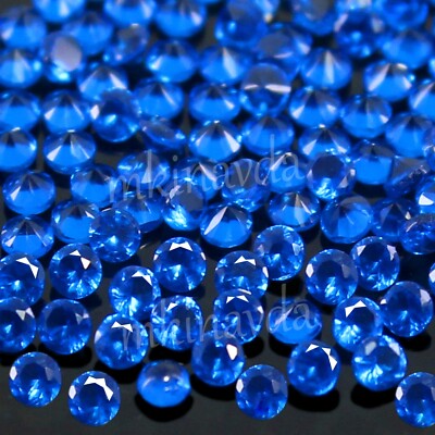 Certified Natural D-Block Blue Tanzanite 2.50 MM Round Shape Gemstone 100 Pc Lot