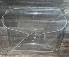 Vintage Transparent Magazine Rack / Vinyl Holder , 1970s-1980s