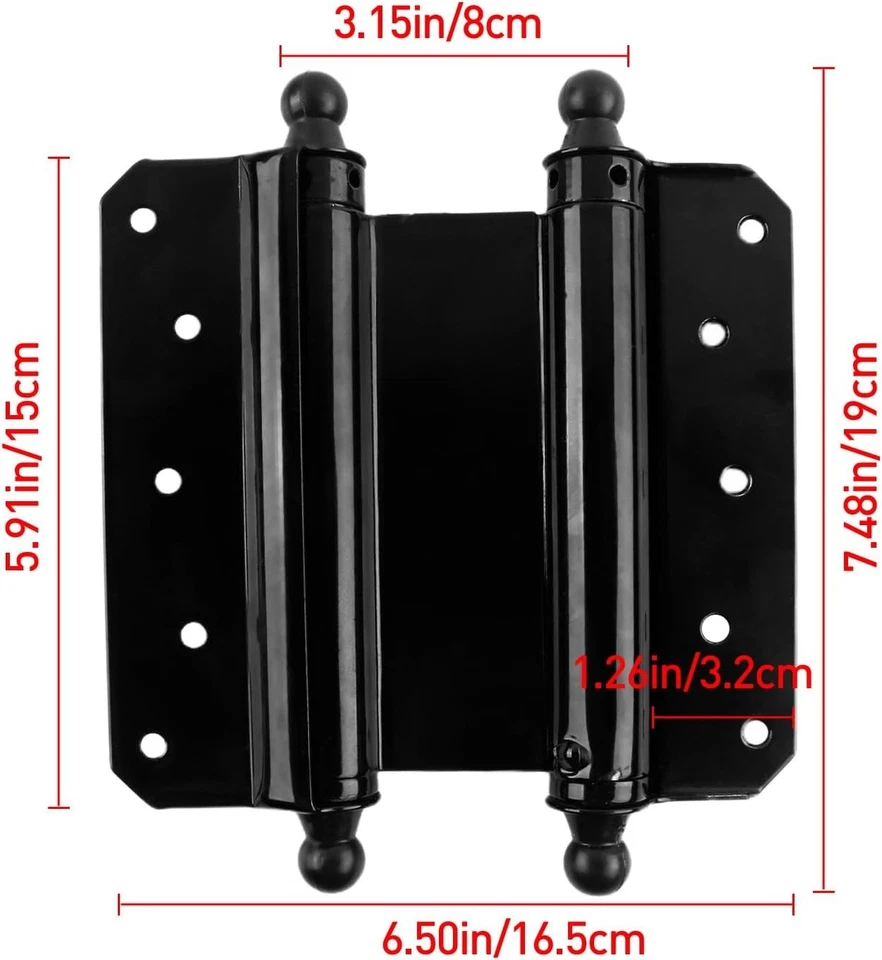Swing Door Hinges for Cafe, Kitchen - 4 PC Bundle - Image 4 of 4