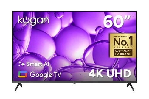 Kogan 60" LED 4K Smart AI Google TV - U95T, 60 Inch, TVs, TV & Home Theatre
