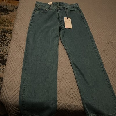NWT Levi's Skateboarding Baggy 5-Pocket Jeans 'Hazy Daze' Teal Wash Strong 33x32