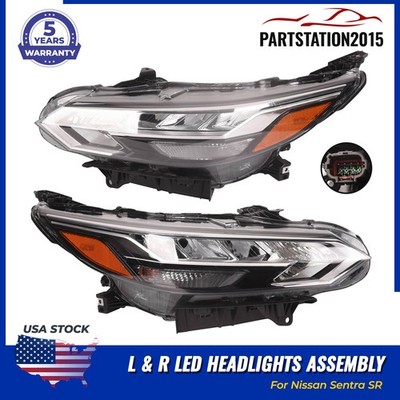 Fits For Nissan Sentra SR 2020 2021-2023 LED Headlights Assembly Left & Right