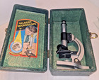 1954 Gilbert S-15 Microscope, booklet & slides in Original Box in Near Mint Cond — photo 3