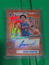 2023-24 Panini Phoenix - Rookie Signs Ausar Thompson #RS-AUT Orange /49 (AU, RC)