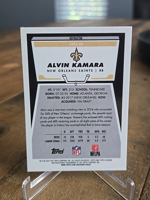 天田　アマダ　巨人の星　トレーディングコレクションカード　1BOX　新品未開封 2025 Topps Chrome Football NFL Alvin Kamara 1975 Refractor Saints