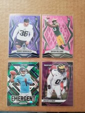 2025 Football RC's/Numbered/Parallel 4 card lot/Cam Ward/Borregales 